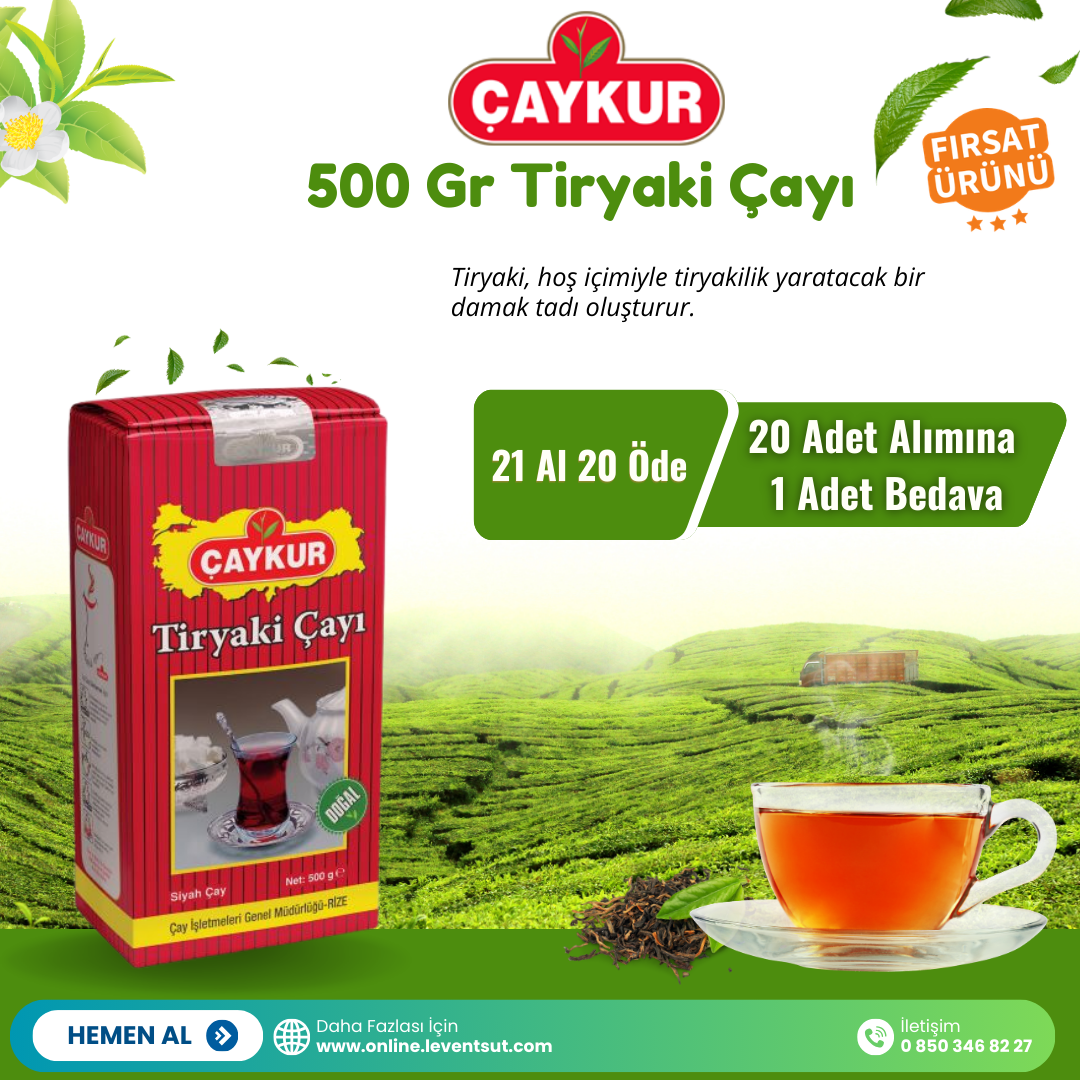 500 Gr Tiryaki Çayı 21 al 20 öde