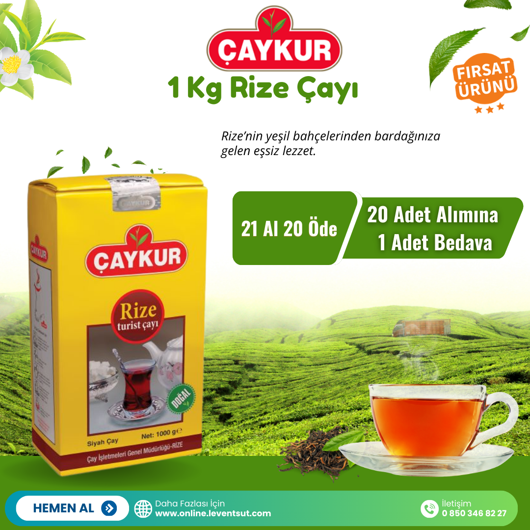 <span>1 Kg Rize Çayı 21 al 20 öde</span>
