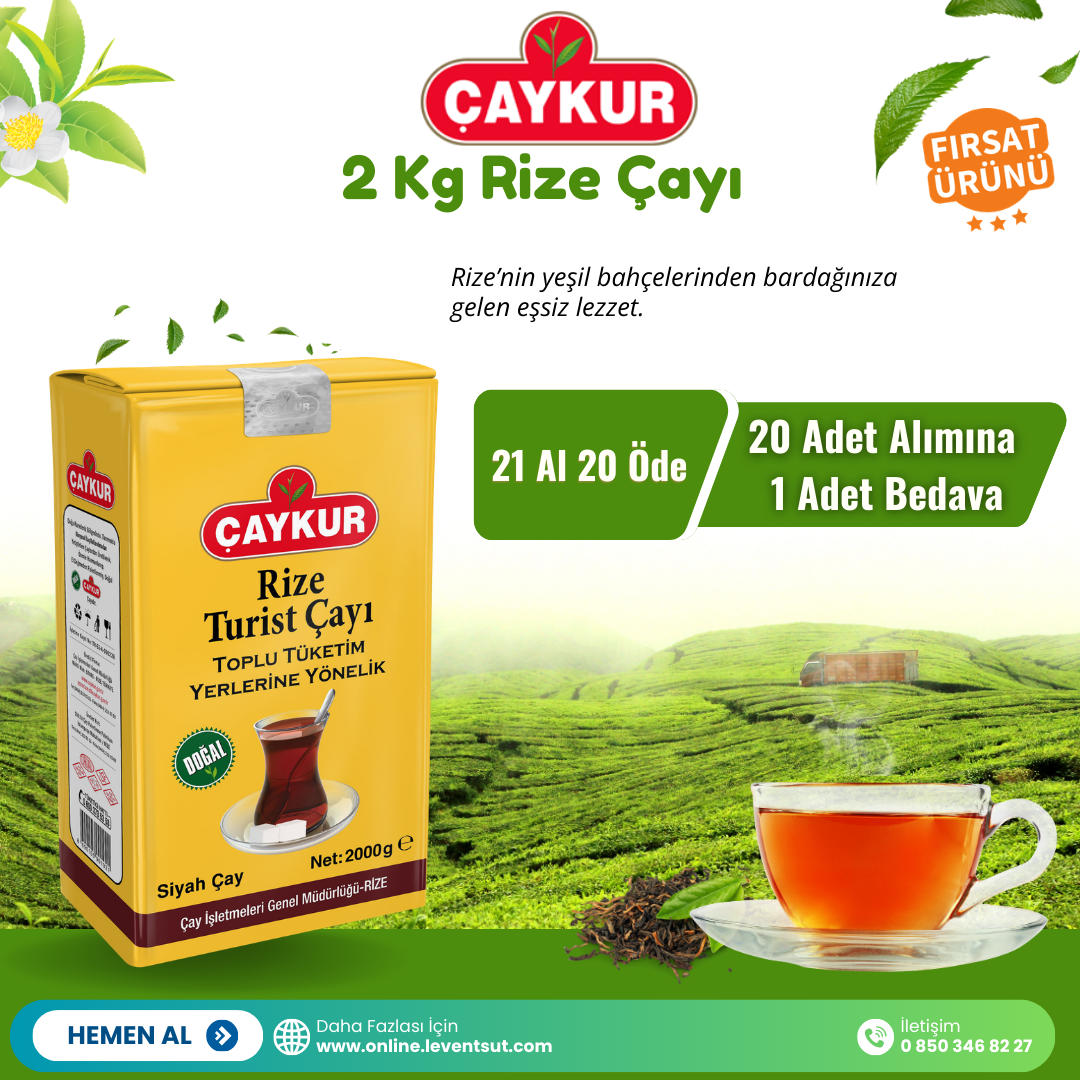 <span>2 Kg Rize Çayı 21 al 20 öde</span>