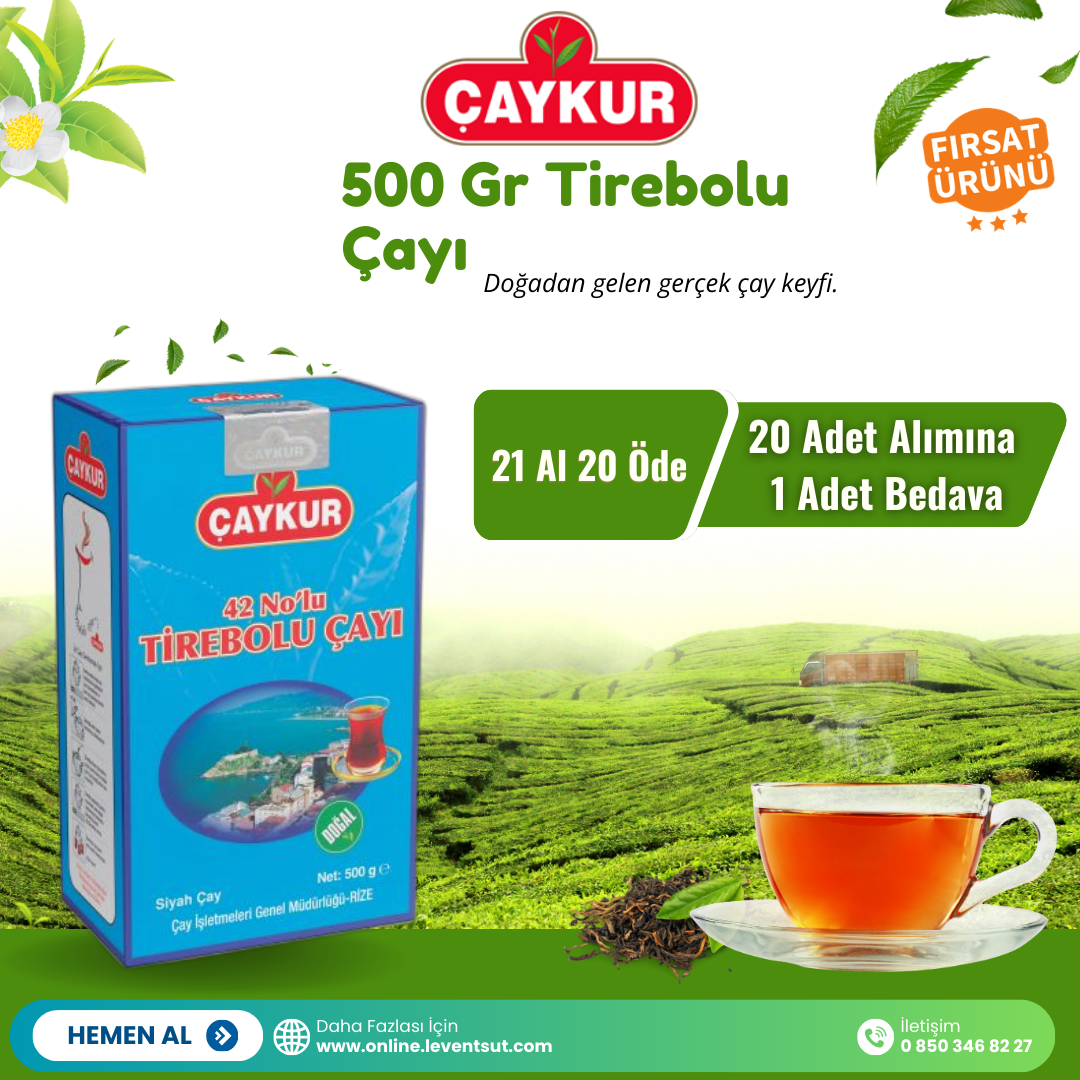 <span>500 Gr Tirebolu Çayı 21 al 20 öde</span>