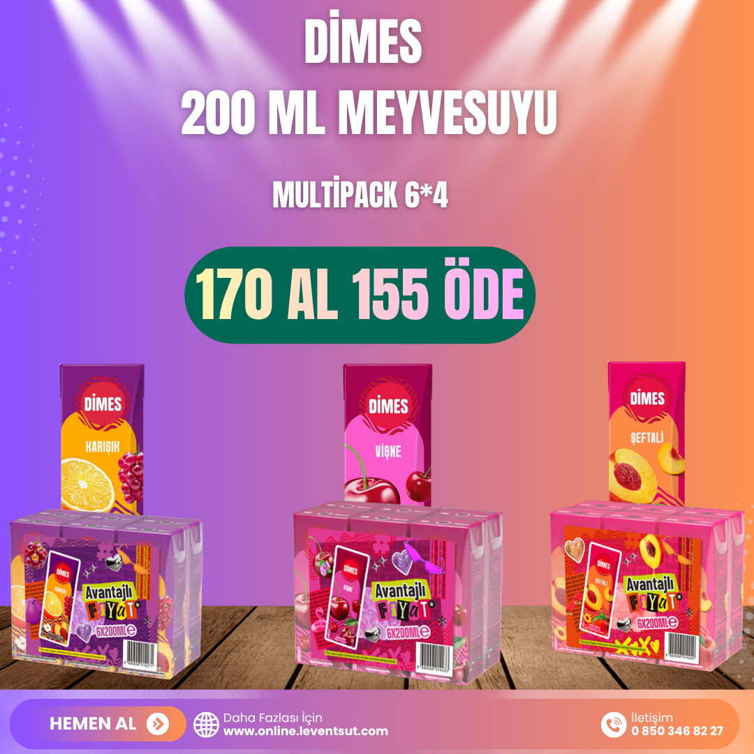 Dimes 200 ml MultiPack Msuyu 170 Al 155 Öde