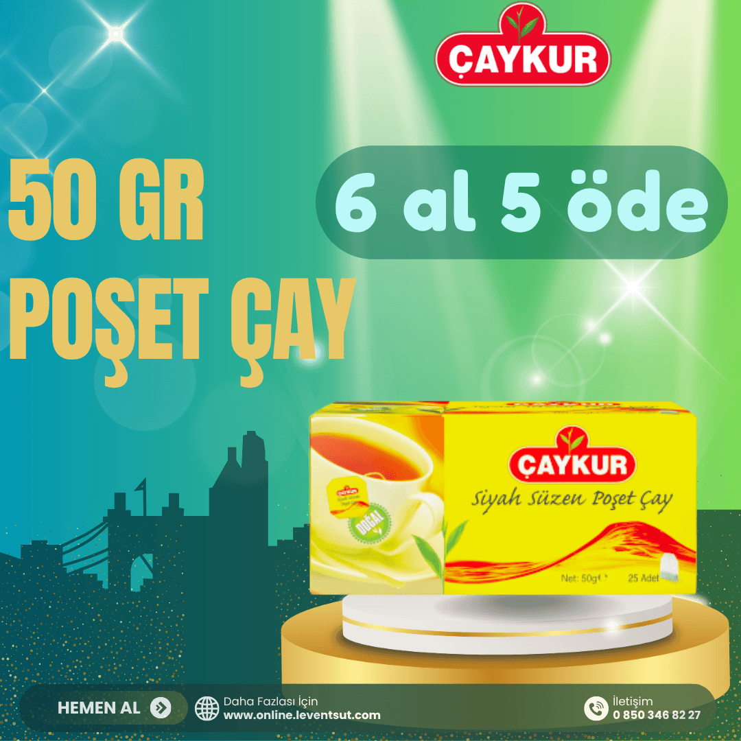 Çaykur 50 Gr Poşet Çay 6 Al 5 Öde