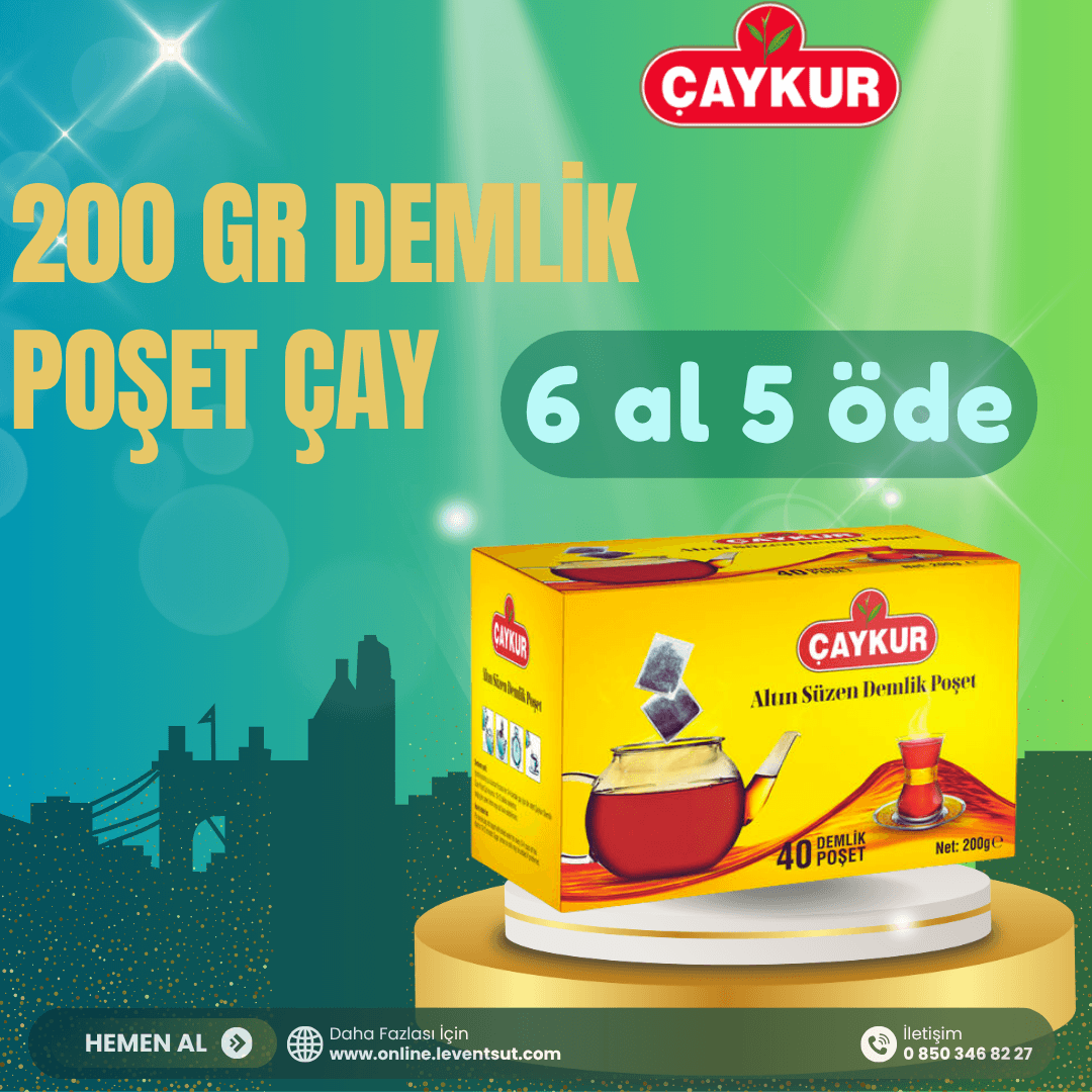 Çaykur 200 Gr Demlik Poşet 6 Al 5 Öde