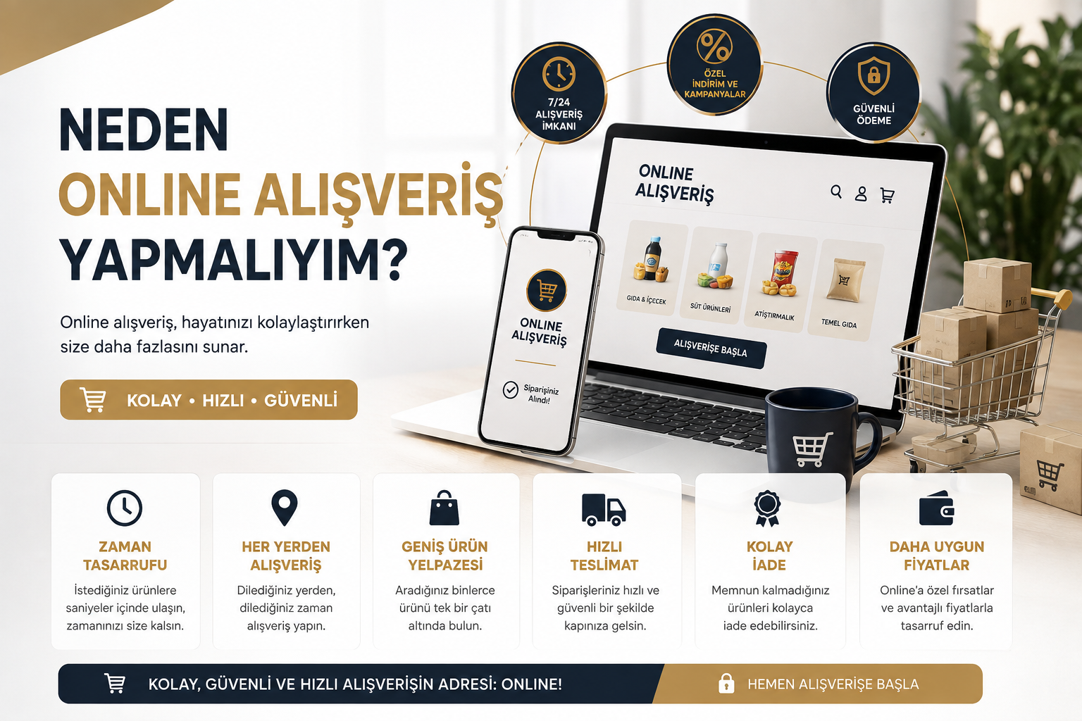 Neden Online Alışveriş Yapmalıyım?