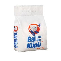 Balküpü 3 Kg Kristal Toz Şeker Koli 10 lu - 2