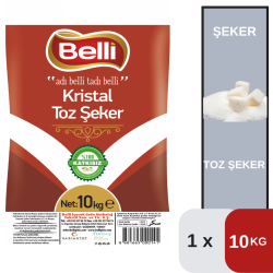Belli 10 Kg Kristal Toz Şeker - BELLİ