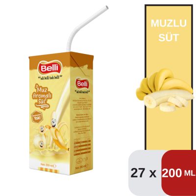 Belli 200 ML Muzlu Süt Koli 27 li - 1