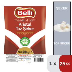 Belli 25 Kg Kristal Toz Şeker - BELLİ