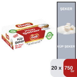 Belli 750 Gr Küp Şeker 360''lı Koli 20 li - BELLİ