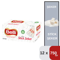 Belli 750 Gr Stick Şeker Koli 12 li - BELLİ