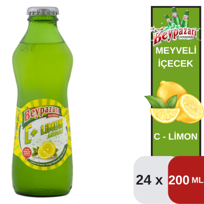 Beypazarı 200 ML C Vitaminli Limonlu Maden Suyu Koli 24 lü - 1