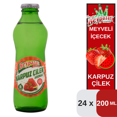 Beypazarı 200 ML Karpuz-Çilekli Maden Suyu Koli 24 lü - 1