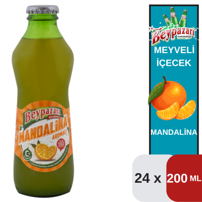 Beypazarı 200 ML Mandalina Maden Suyu Koli 24 lü - 1