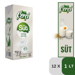 Çerçi 1 Lt. 0,15 Az Yağlı Süt Koli 12 li - ÇERÇİ