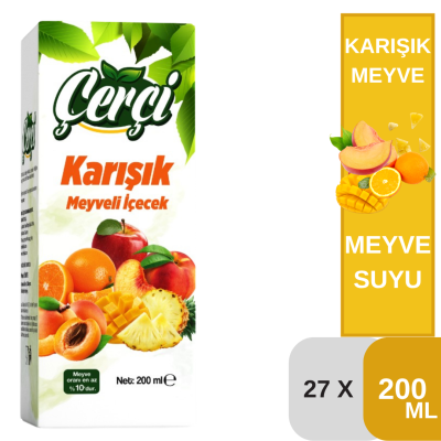 Çerçi 200 ML Karışık İçeceği Koli 27 li - 1