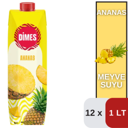 Dimes 1 LT Ananas Aromalı İçecek Koli 12 li - DİMES