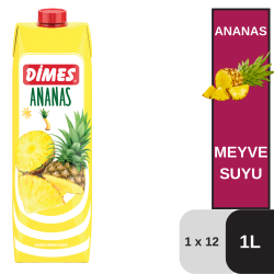 Dimes 1 LT Ananas Aromalı İçecek Koli 12 li - DİMES
