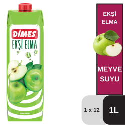 Dimes 1 LT Ekşi Elma İçeceği Koli 12 li - 2