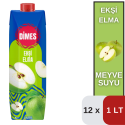 Dimes 1 LT Ekşi Elma İçeceği Koli 12 li - 1
