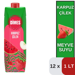 Dimes 1 LT Karpuz-Çilek İçeceği Koli 12 li - DİMES