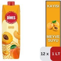 Dimes 1 LT Kayısı İçeceği Koli 12 li - DİMES