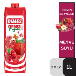 Dimes 1 LT Kırmızı Karışık Nektar Koli 12 li - DİMES