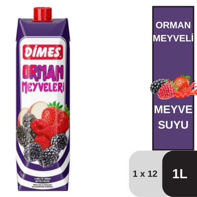 Dimes 1 LT Orman Meyveleri İçeceği Koli 12 li - 1
