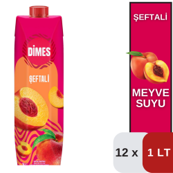 Dimes 1 LT Şeftali Nektarı Koli 12 li - 1