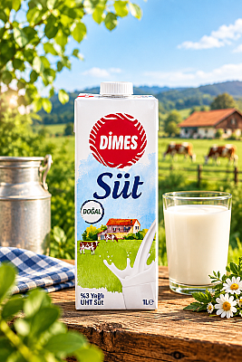 Dimes 1 LT Tam Yağlı Süt Koli 12 li - 2