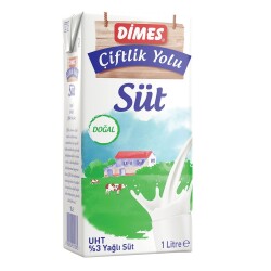 Dimes 1 LT Tam Yağlı Süt Koli 12 li - 2