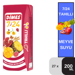 Dimes 200 ML 7/24 Tahıllı İçecek Koli 27 li - DİMES