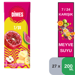 Dimes 200 ML 7/24 Tahıllı İçecek Koli 27 li - DİMES