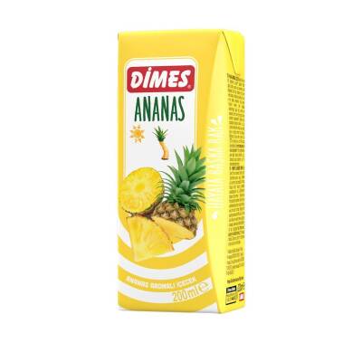 Dimes 200 ML Ananas İçeceği Koli 27 li - 1