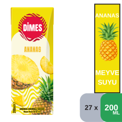 Dimes 200 ML Ananas İçeceği Koli 27 li - DİMES