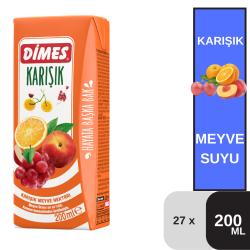 Dimes 200 ML Karışık Nektar Koli 27 li - DİMES