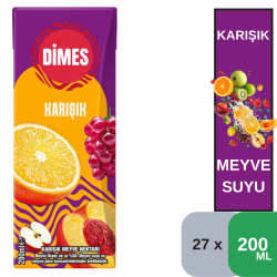 Dimes 200 ML Karışık Nektar Koli 27 li - DİMES
