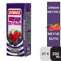 Dimes 200 ml Orman Meyveli İçecek Koli 27 li - DİMES
