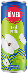 Dimes 250 ML Teneke Ekşi Elma İçeceği Koli 12 li - DİMES