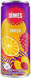 Dimes 250 ML Teneke Karışık Nektarı Koli 12 li - 1