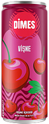 Dimes 250 ML Teneke Vişne İçeceği Koli 12 li - DİMES