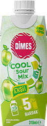 Dimes Cool Sour Yeşil Elma Mix 310 ML Koli 12 li - 2