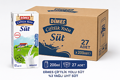 Dimes Star Sade Süt 200 ml Koli 27 li - 1