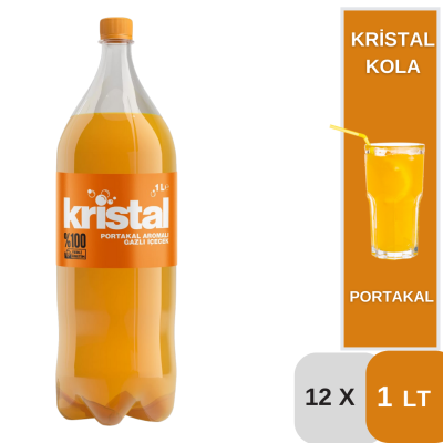 Kristal 1 Lt. Portakal Kola Koli 12 li - 1
