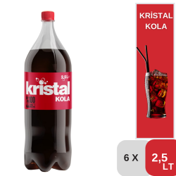 Kristal 2,5 Lt. Kola Koli 6 lı - KRİSTAL KOLA