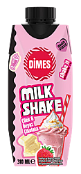 Milkshake Çilek-Vanilya 310 ML Koli 12 li - DİMES