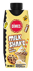 Milkshake Muz-Kurabiye 310 ML Koli 12 li - DİMES