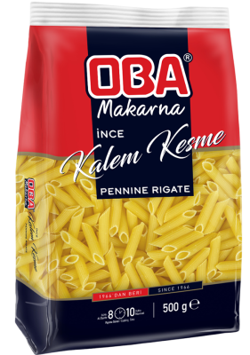 Oba 500 Gr İnce Kalem kesme Makarna Koli 20 li - 1