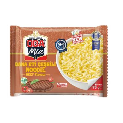 Oba Mie Dana Eti Çeşnili Noodle Koli 40 lı - 1