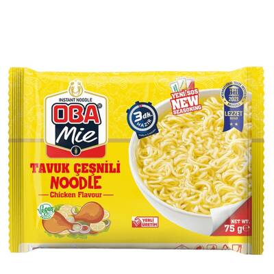 Oba Mie Tavuk Çeşnili Noodle Koli 40 lı - 1