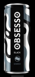 Obsesso Black Şekersiz 250 ML Koli 12 li - DİMES